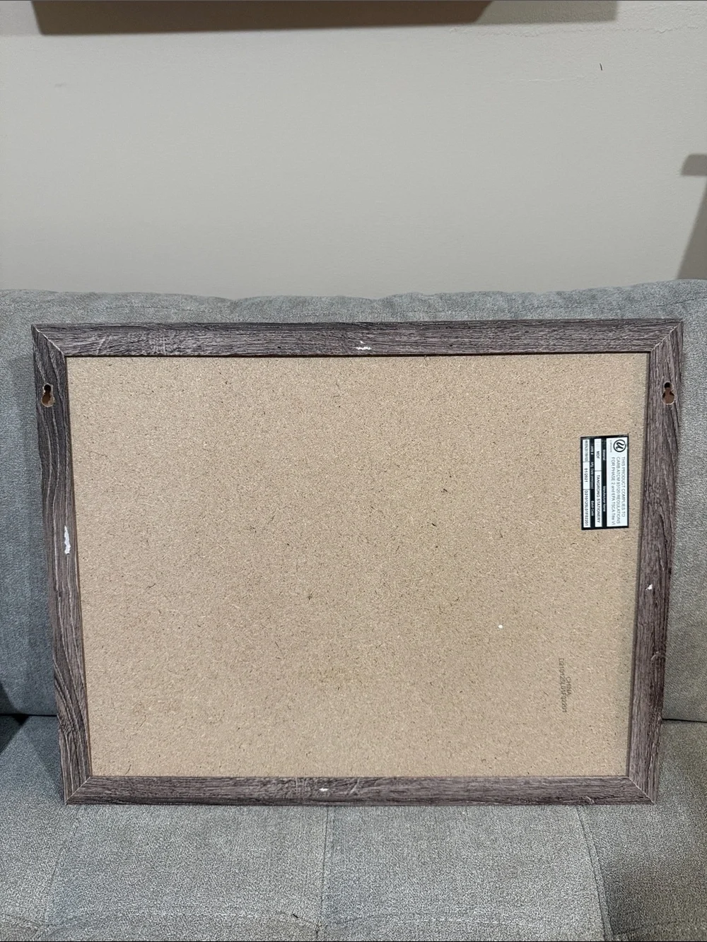 Magnetic Monthly Calendar & Cork Board - Brown